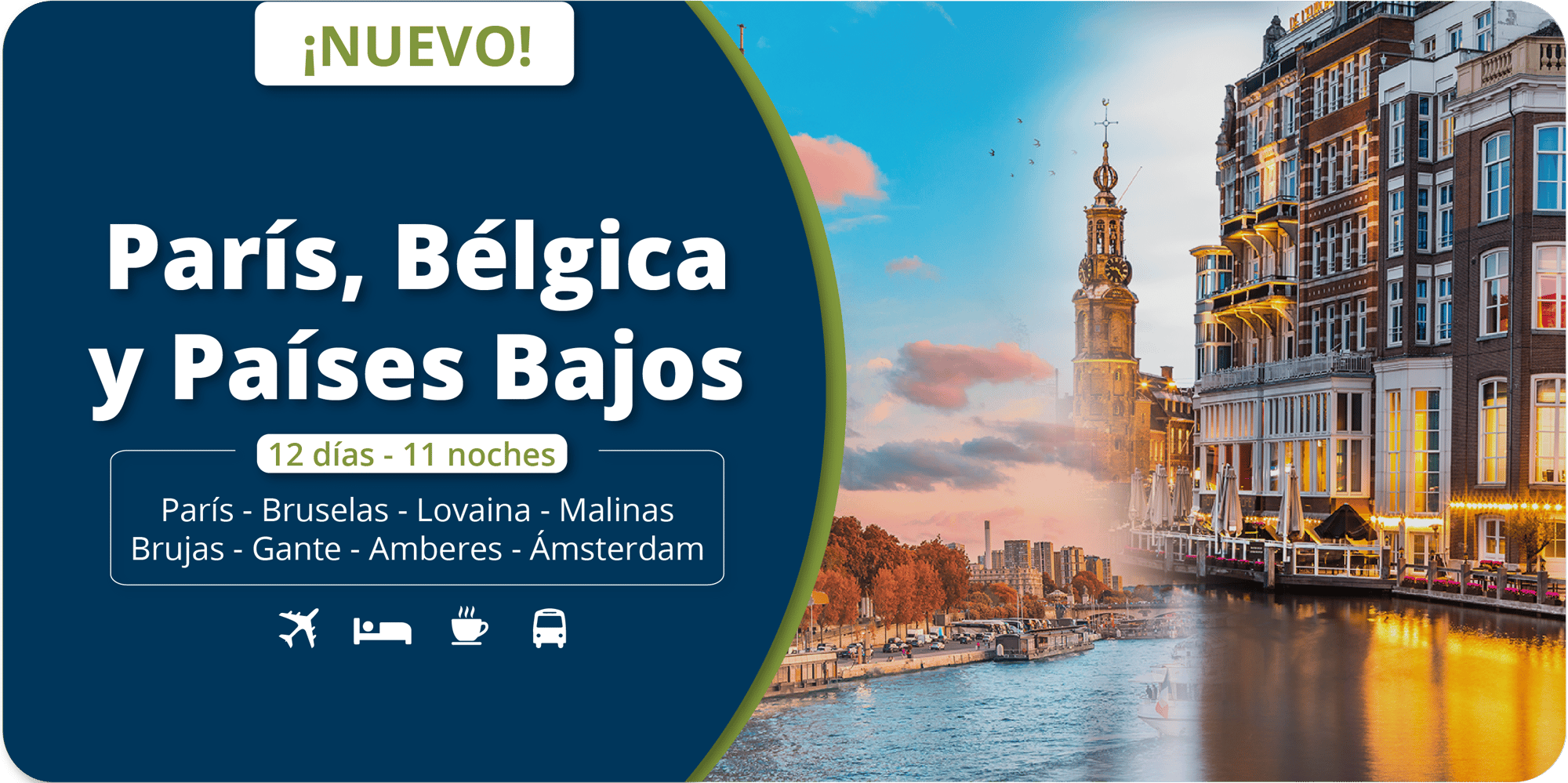 París, Bélgica y Países Bajos 2026